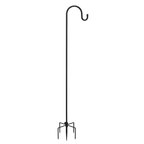 Heavy Duty Bird Feeder Pole with Adjustable Shepherd Hook