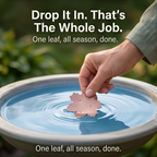 Pure Copper Leaf Bird Bath Purifier for Algae Control