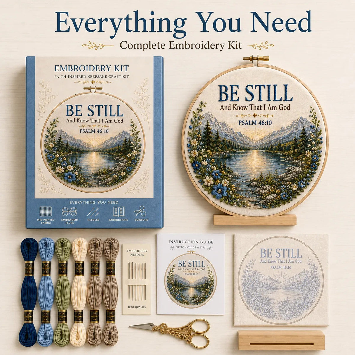 Faith & Scripture Embroidery Kit