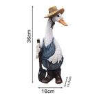 Duck Garden Statue Outdoor Sculpture Garden Decor for Yard