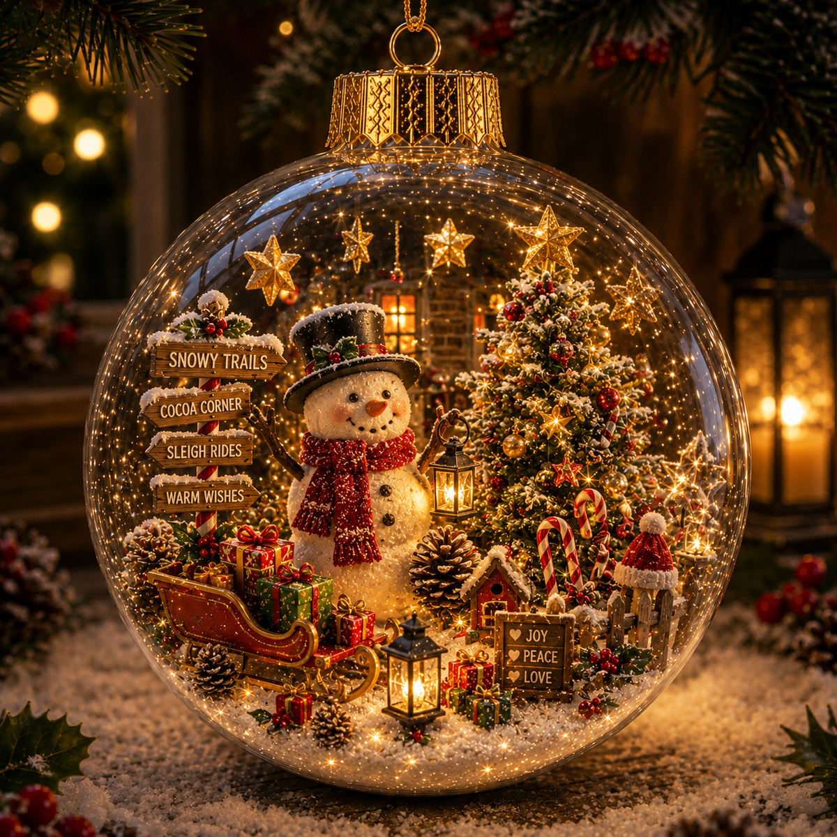 Light-Up Christmas Story Globe Ornament