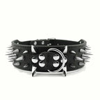 Spiked Dog Collar for Large Breeds Leather Adjustable