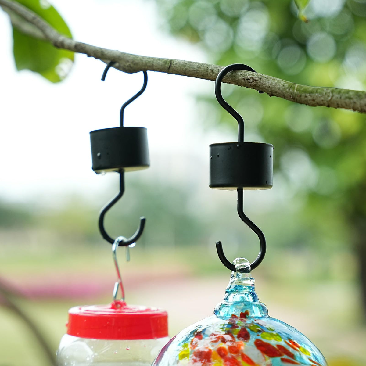 2 Pcs Metal Ant Moat for Hummingbird Feeder