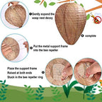 Wasp Deterrent Hive Decoy for Outdoor Garden and Home Use