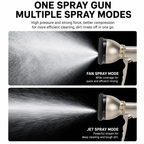 Heavy Duty Metal Garden Hose Nozzle with 9 Spray Patterns
