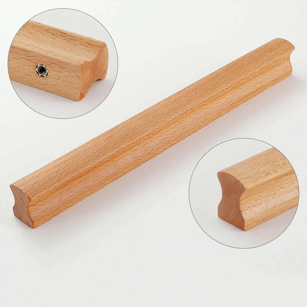 Minimalist Natural Wood Drawer Pulls