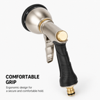 Heavy Duty Metal Garden Hose Nozzle with 9 Spray Patterns