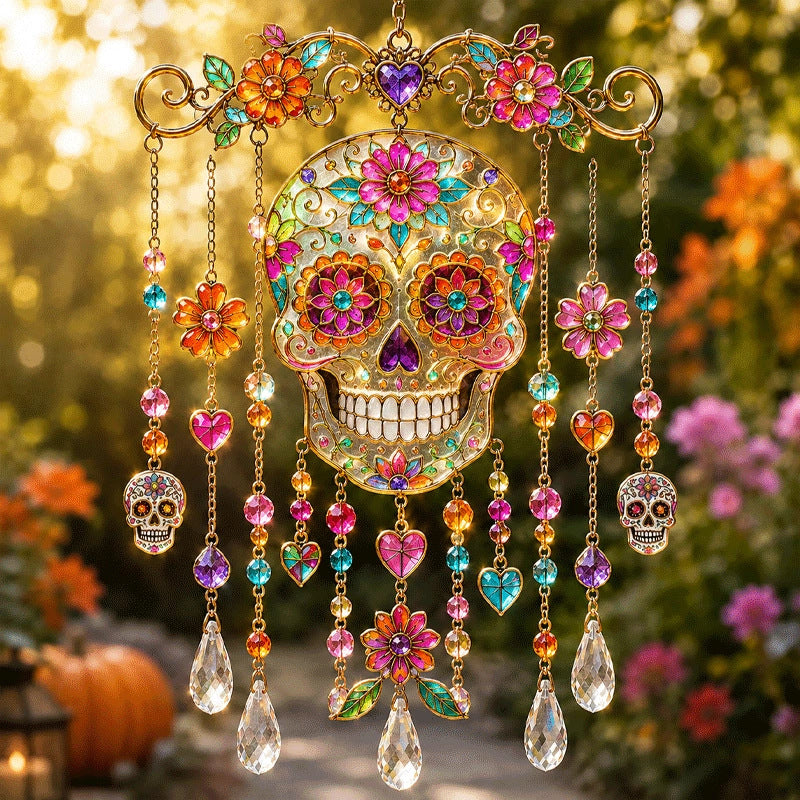 Halloween Crystal Suncatcher Wind Chime - 7 Designs