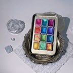 12 Color Shimmer Watercolor Paint Set for Art & Crafts