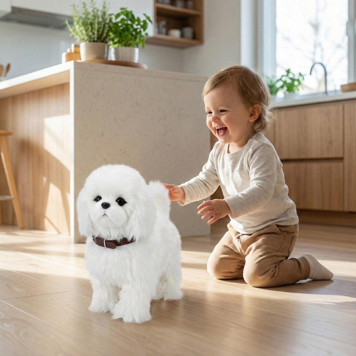 Interactive Robot Puppy | Realistic Electronic Dog Toy with Walking & Barking | Engaging Companion for Kids' Imaginative Play
