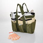Garden Tool Organizer Tote Bag with Multiple Pockets