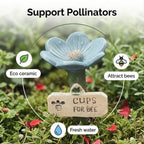 Flower Shaped Bee Watering Station for Garden and Outdoor Use
