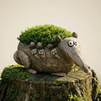 Cute Animal Resin Planter, Whimsical Plant Pot Decor for Succulents
