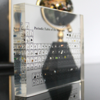 Illuminated Periodic Table with Real Elements and LED Display Base