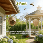 Wasp Deterrent Hive Decoy for Outdoor Garden and Home Use