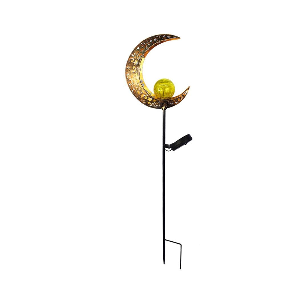 Solar Garden Stake Light with Decorative Pattern for Pathway and Yard