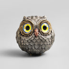 Bronze Owl Figurine for Shelf Desk Home Decor