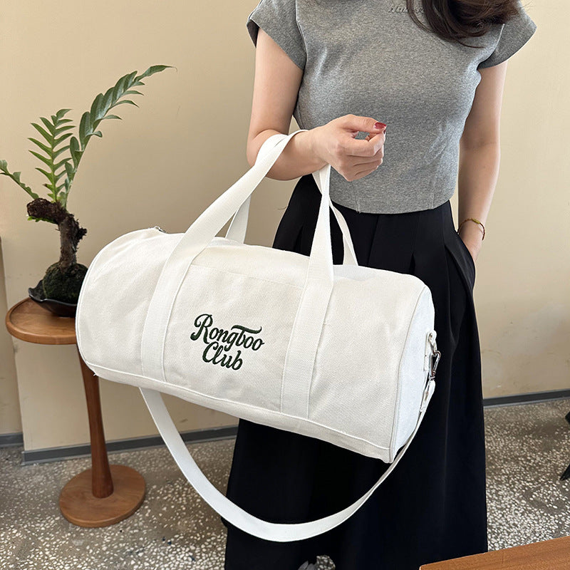 Canvas Duffle Bag for Gym Travel Weekend Shoulder Bag