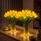 LED Tulip Light Bouquet with 15 Flowers, Romantic Home Decor Lamp