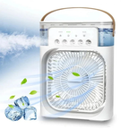Mini Ice Misting Fan with Humidifier USB Rechargeable Desk Fan