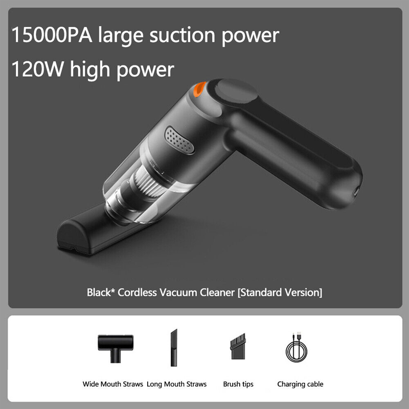 Cordless car vacuum – 10000Pa suction, lightweight, long battery life!