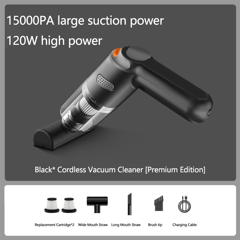 Cordless car vacuum – 10000Pa suction, lightweight, long battery life!