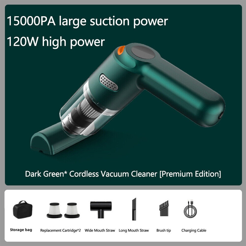 Cordless car vacuum – 10000Pa suction, lightweight, long battery life!