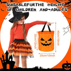 Halloween Glowing Pumpkin Bag – LED Lights & Spacious Interior 2 Pack