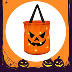 Halloween Glowing Pumpkin Bag – LED Lights & Spacious Interior 2 Pack