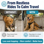 Adjustable Dog Car Seat Belt with Locking Clip