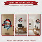 3D Christmas Santa Wall Decals – 5 Pack