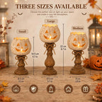 White Pumpkin Tealight Candle Holder