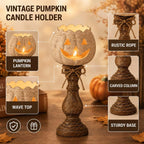 White Pumpkin Tealight Candle Holder
