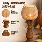 White Pumpkin Tealight Candle Holder