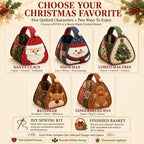Christmas Character Quilted Carry Basket DIY Kit