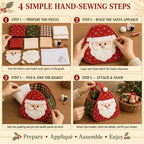 Christmas Character Quilted Carry Basket DIY Kit