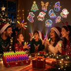Halloween LED Finger Projector Rings – 20-Piece Party Set