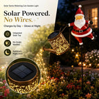 Solar Santa Watering Can Christmas Garden Light
