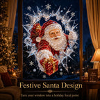 Crystal Christmas Window Decal – 8 Festive Designs