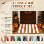 Striped Non-Slip Holiday Doormat – 7 Designs