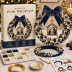 DIY Christmas Pearl Beaded Wreath Kit