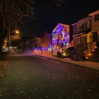 App-Controlled LED Curtain Lights