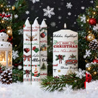 Christmas Candle Transfer Tattoo Set – 9 Sheets