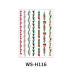 Christmas Candle Transfer Tattoo Set – 9 Sheets