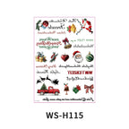 Christmas Candle Transfer Tattoo Set – 9 Sheets