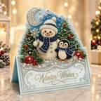 3D Christmas Greeting Card Set – 6 Pack