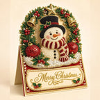 3D Christmas Greeting Card Set – 6 Pack