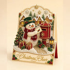 3D Christmas Greeting Card Set – 6 Pack