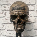 Skull Motorcycle Helmet Wall Mount