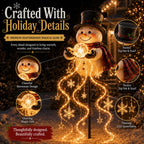 Snowman Magic Fountain Garden Light